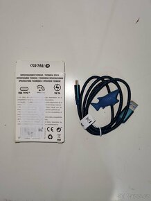 Nabíjecí kabel USB A / USB C modrý - držák žralok - 4