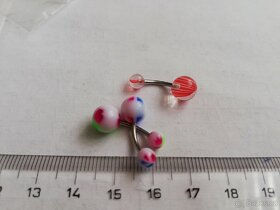 PIERCING / NOVÉ chirurg. ocel - přes 130ks - 4