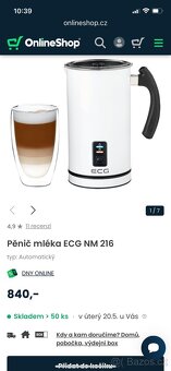 Napěnovač mléka ECG - 4