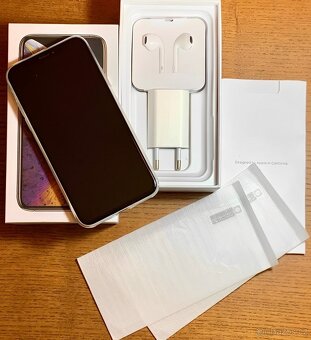 iPhone Xs Silver BATERIE 100% TOP - 4
