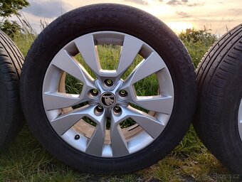 Originál ALU kola Škoda Yeti R17+ letní pneu - 4