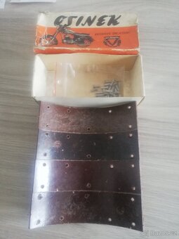 Velká JAWA-ČZ 250/350 původní brzdové obložení OSINEK, sada, - 4