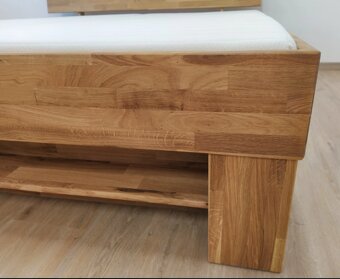 Nová postel dub masiv dvoulůžko 180x200 cm - 4