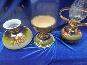 Zelená majoliková lampa - 4