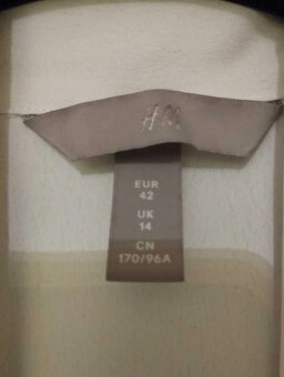 halenka - blůzka bílá H&M - 4