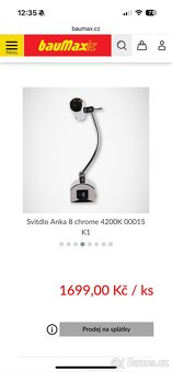 Svitdlo nástěnne Anka 8 chrome 4200K 00015 K1 - 4