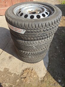 Prodám sadu disků 6,5Jx16H2 ET50 + zimní pneu 205/55/R16 - 4