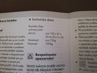 Polohovací lehátko se clonou - 4