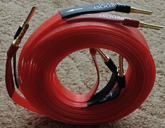 reproduktorový kabel plochý HiFi, délka 2,5 m pár - 4