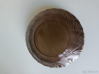 Talíř z kouřového skla - 4