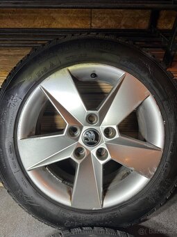 ALU Kola ŠKODA 5x112 R16 ILIAS Zimní Pneu 205/55/16 - 4