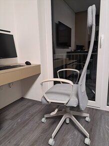 Kancelářská židle světle šedá - 4