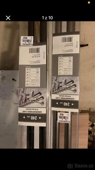 Dvojité garnýže, tyče na závěsy i záclony, garnýže, dvojité - 4