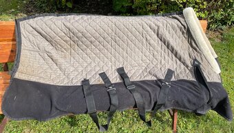 Stájová deka HV Polo -Francis taupe 125 cm - 4