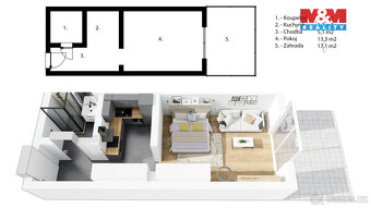 Prodej bytu 1+1, Rosice - 4