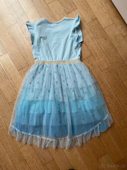 Šaty bavlna a tyl vel. 116/122 jako nové - 4