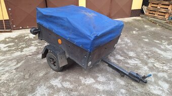 Přívěsný vozík za auto s plachtou - 4