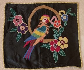 Potah na polštář 53x43 cm ruční výšivka - 4