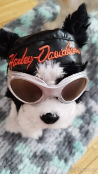 Harley Davidson maskot plyšový pes - 4