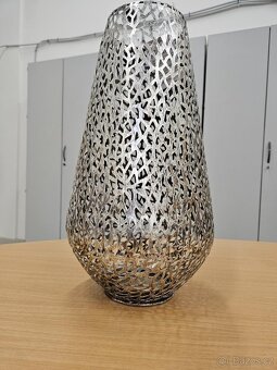 Designová váza, antik, kov, 47 cm (TOP NOVÉ) - 4
