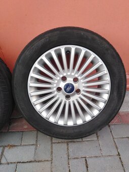Prodám Orginal Al kola Ford 5×108 R16 vč.Let.pneu+matic - 4