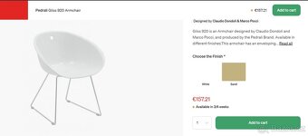 Bílé žídle - 2 ks - italský minimalismus - 4