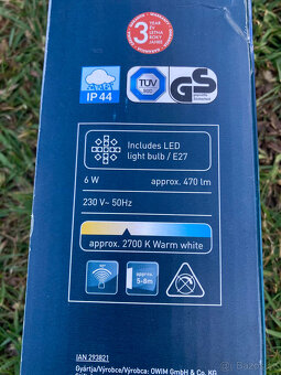 Venkovní nástěnné světlo LED se senzorem - 4