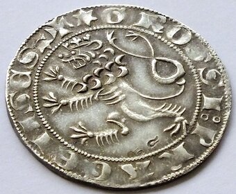 Václav II., pražský groš (1300–1305), přesná novoražba, Ag - 4
