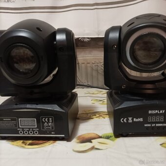 2ks led otočná hlava DMX - 4