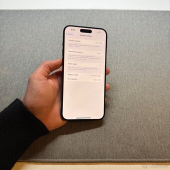 APPLE IPHONE 15 PRO MAX 256GB - MODRÝ TITAN, 100% BATERIE - 4