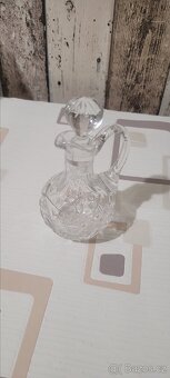 Krásná Karafa křišťálová broušená mašle - 4