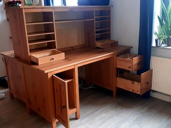 Psací stůl IKEA - masivní dřevo, borovice - 4