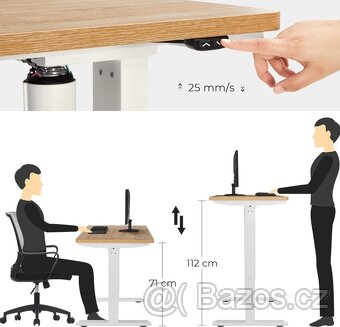 Nový elektrický výškově nastavitelný psací stůl - 4