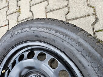 Ocelové kola 5x112 Zimní Dunlop 215/60/16 - 4