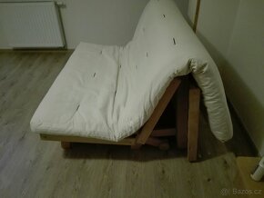 Futonová postelová sedačka Tanuki buk 140 x 200 - 4