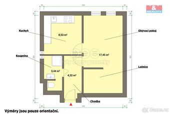 Pronájem bytu 1+1, 35 m², Mariánské Lázně, ul. Chebská - 4