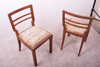 Sada 6 Art Deco židlí z 30.40. let Čechy - K - 4