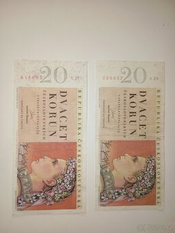 BANKOVKY 20 KČS 1949, 1. VYDANÁ SÉRIE A - 4