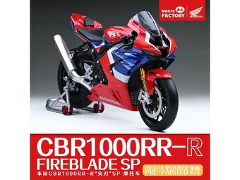 Honda CBR 1/9 nová, nepoužitá včetně kovové vidlice - 4