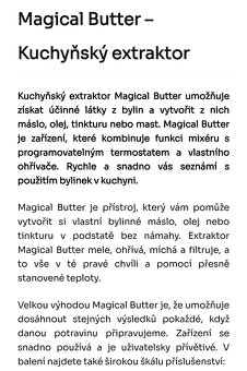 Kuchyňský bylinný extraktor = mele, ohřívá, míchá, filtruje - 4