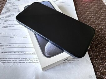iPhone 15 PRO 128GB Blue titan, komplet balení,záruka Alza - 4
