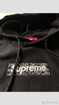Supreme box logo hooded mikina černá - 4