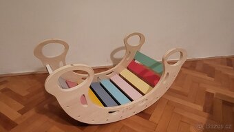 Montessori dřevěná houpačka / klouzačka eliNeli - 4