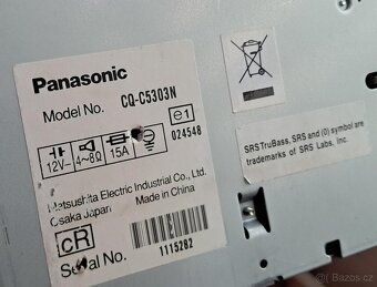 Autorádio PANASONIC cq-c5303n s dálkovým ovladačem - 4