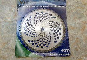 Kotouč s vid. zuby pr.255mm 40-60zubů pro křovinořez - 4