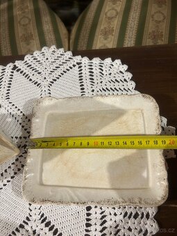 Keramická dóza na máslo ručně malovaná - 4