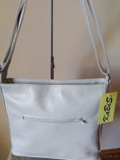 Kabelka béžová s žebrováním - 4