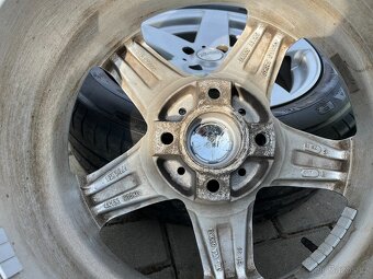 4x litá kola 4x108 R16, letní pneu - 4
