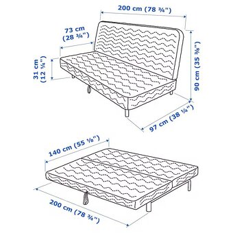 Rozkládací sedačka IKEA - 4