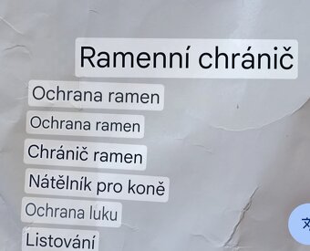 Ramenní chránič Back on Track, Welltex - 4